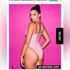 TA309 Pink Hi Cut Plungey - NWT